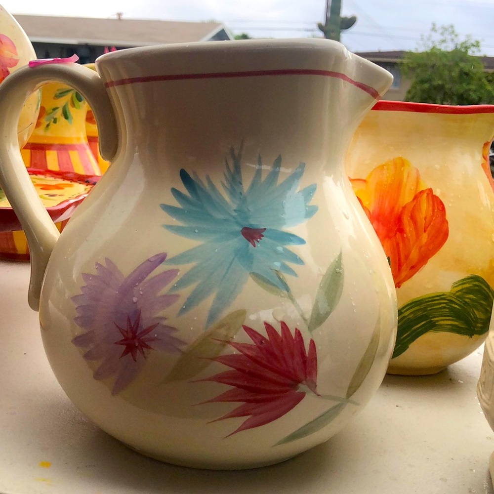 Floral Pitcher
